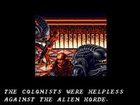 une photo d'Ã©cran de Alien VS Predator (Super Nintendo) sur Nintendo Super Nes